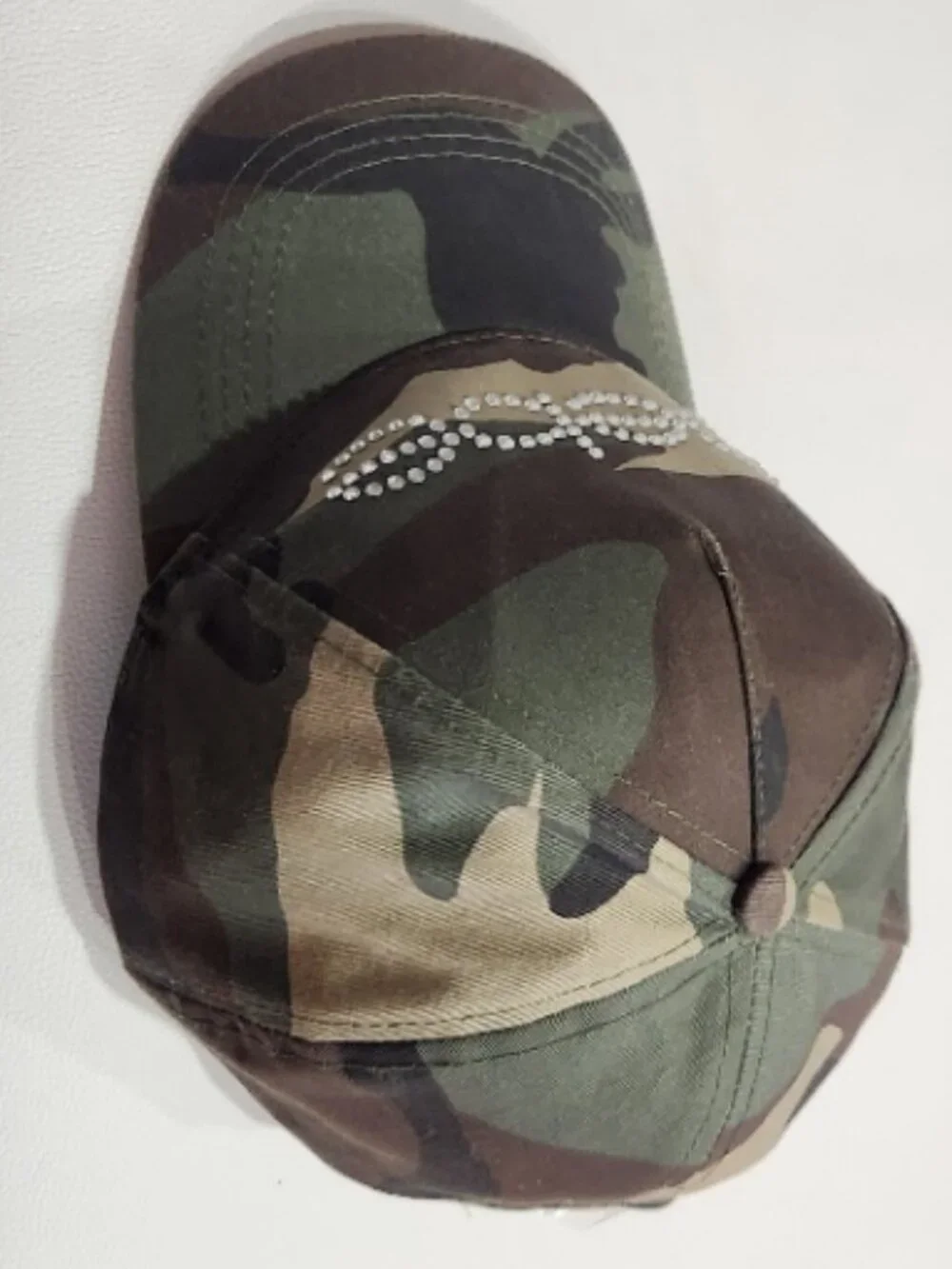 💥HOT ITEM💥Y2K Bebe Camo Logo Hat Embellished With Swarovski Crystals
